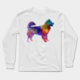 Thai Bangkaew Dog in watercolor Long Sleeve T-Shirt